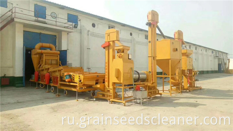 Wheat cleaning line